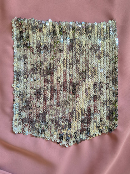 Camicia con tasche pailettes
