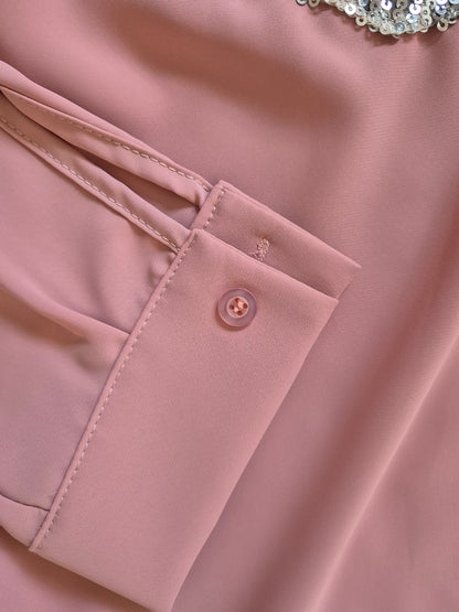 Camicia con tasche pailettes