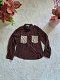 Camicia con tasche pailettes