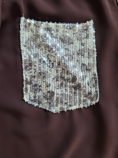Camicia con tasche pailettes