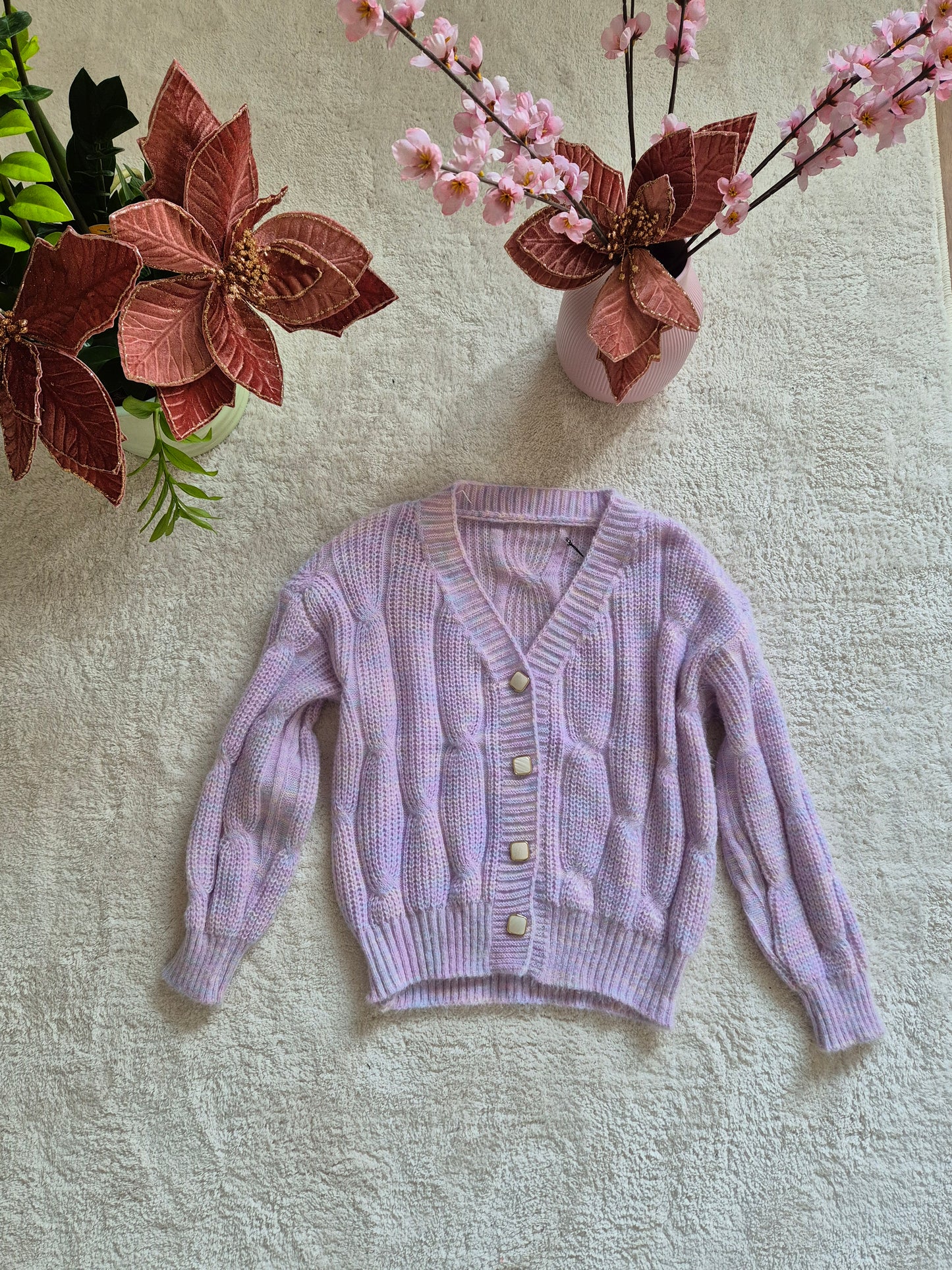 Maglia con bottoni madre perla