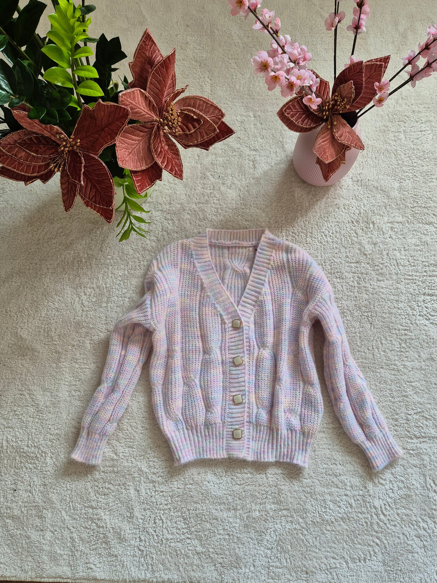Maglia con bottoni madre perla