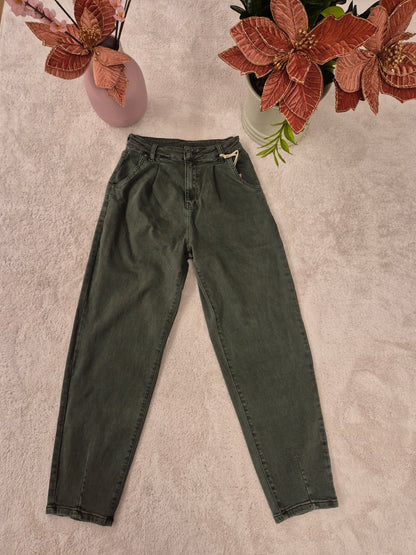 Jeans baloon con pinces