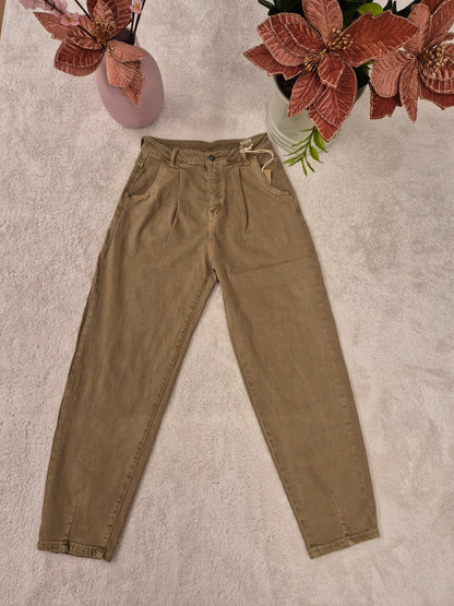 Jeans baloon con pinces