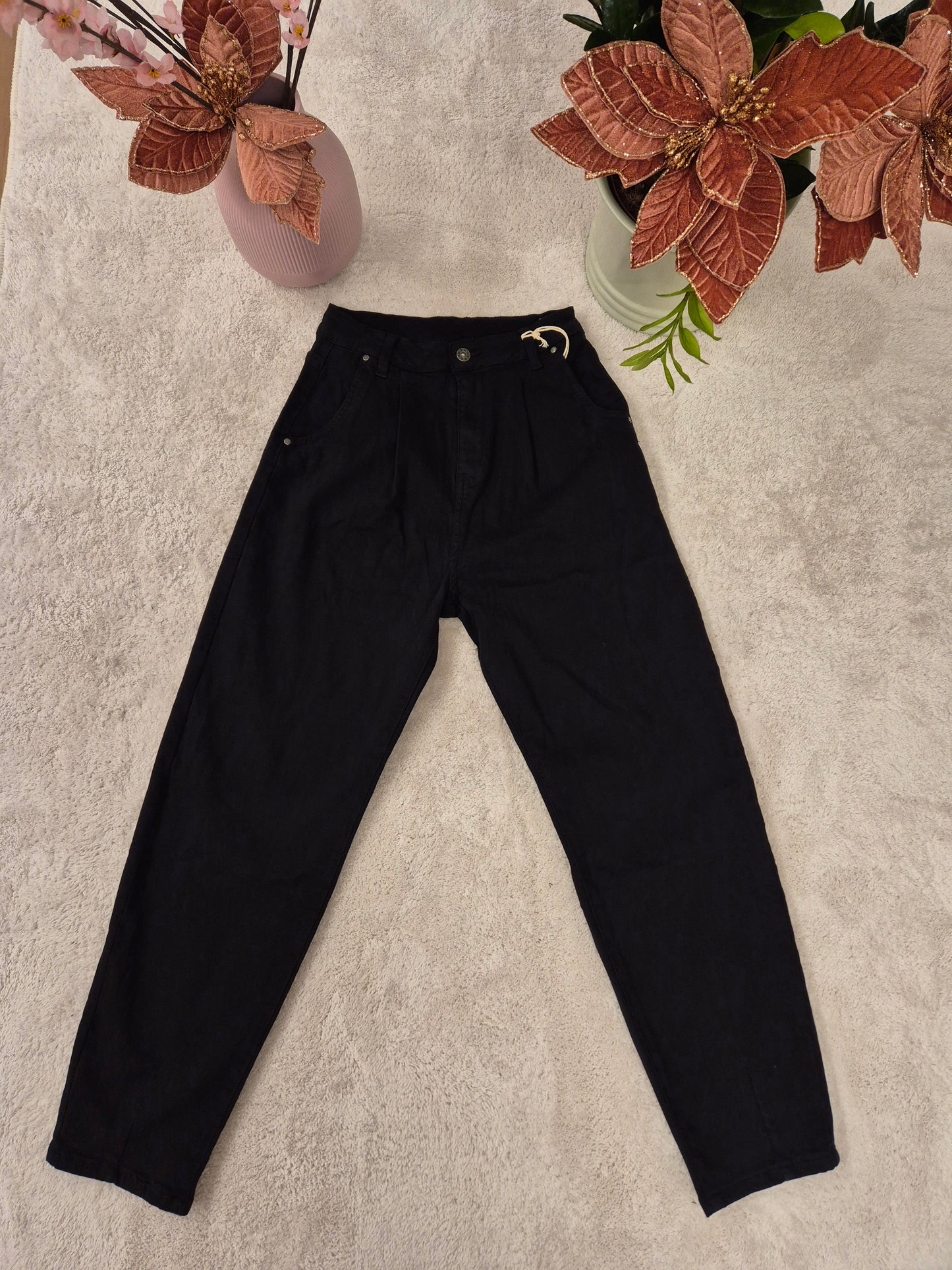 Jeans baloon con pinces