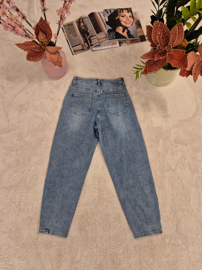 Jeans baloon con pinces