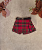 Gonna pantaloncino tartan