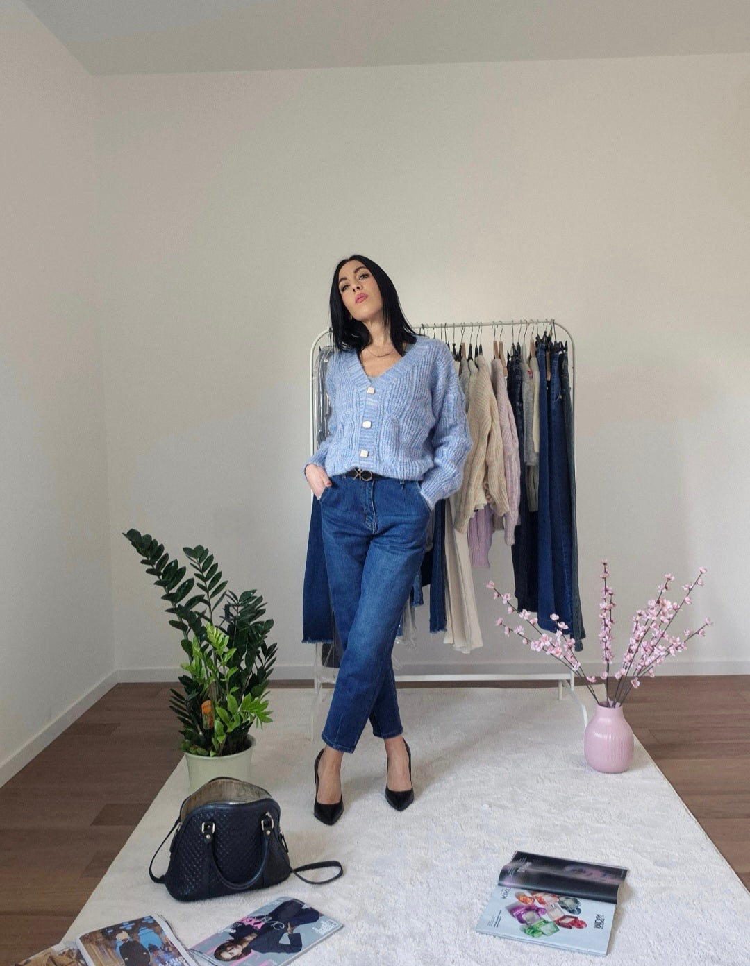 Jeans baloon con pinces