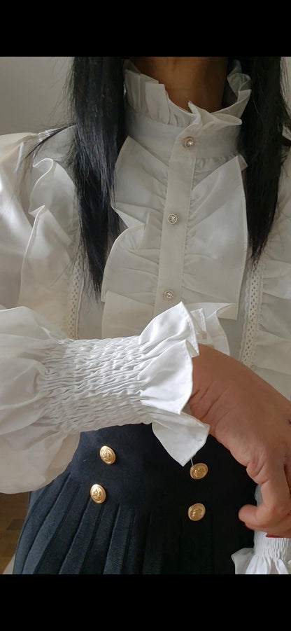 Camicia con bottoni gioiello
